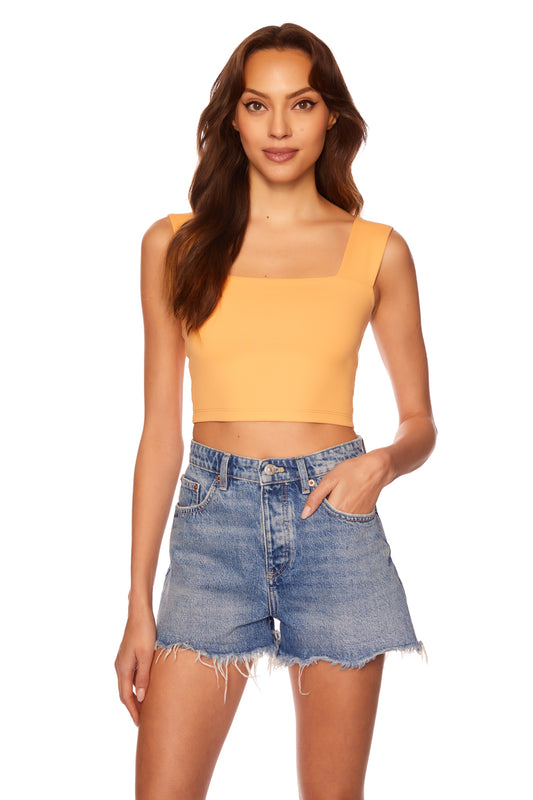 wide strap crop top